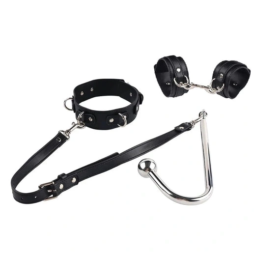 Hook 5334 Cuffs and Beaded Elegant Anal with Collar 0812